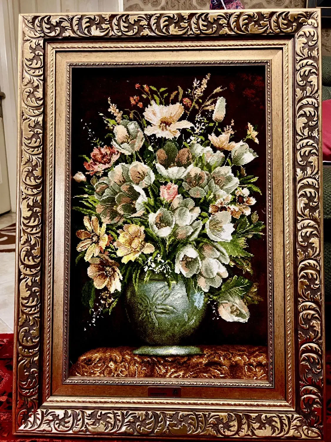 تابلو فرش دستباف ابریشم|تابلو فرش|تهران, ارجمندی راد|دیوار