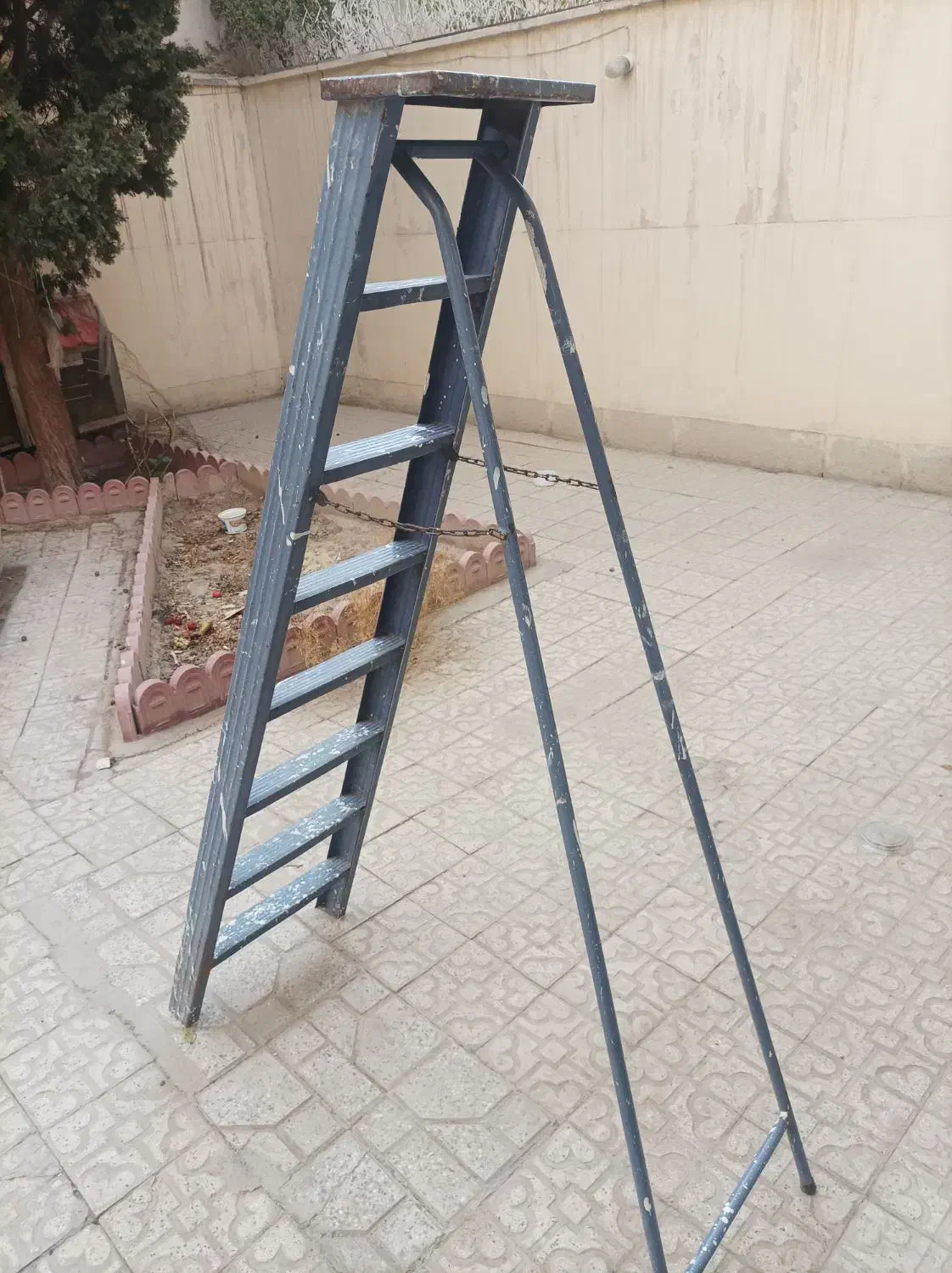 نردبان فلزی 7پله زنجیری|ابزارآلات|اصفهان, گلزار|دیوار