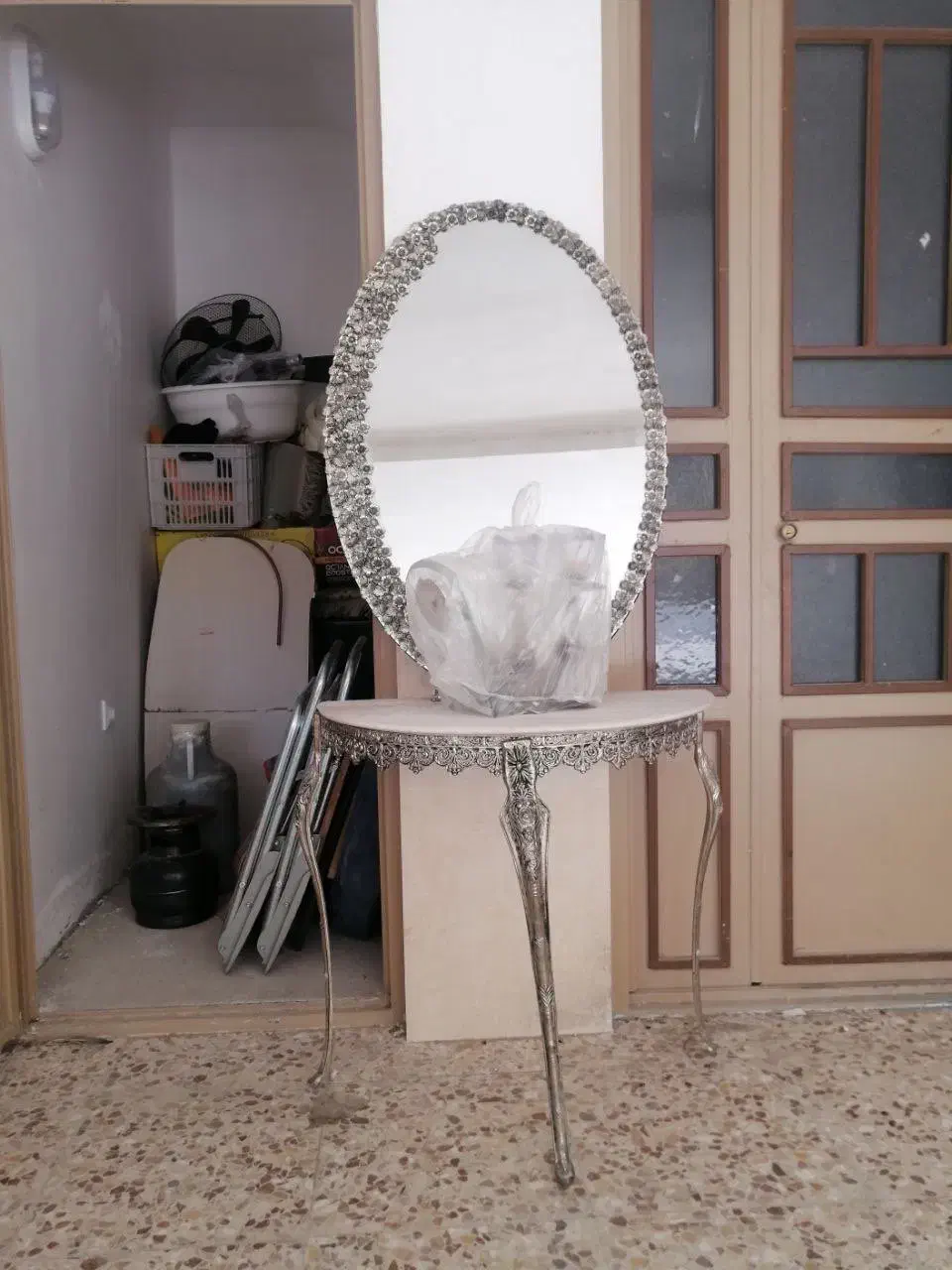 آینه کنسول و شمعدون|مبلمان خانگی و میز عسلی|بجنورد, |دیوار