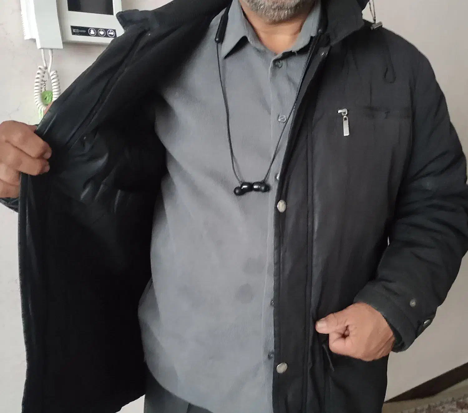 فروشی کاپشن مشکی مردانه|لباس|مشهد, سجاد شهر|دیوار