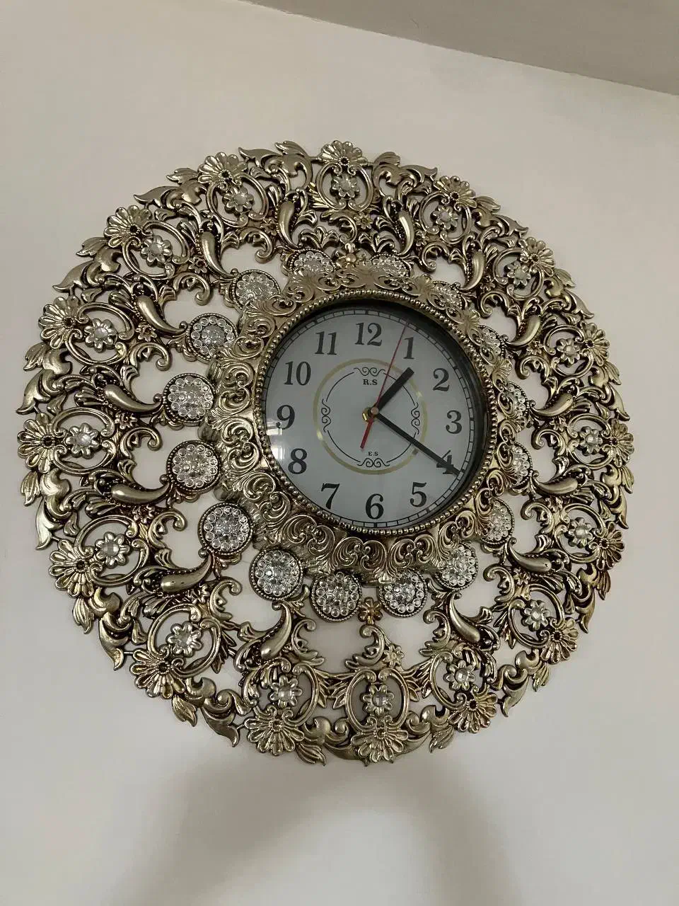 ساعت دیواری طرح برنجی|ساعت دیواری و تزئینی|میانه, |دیوار