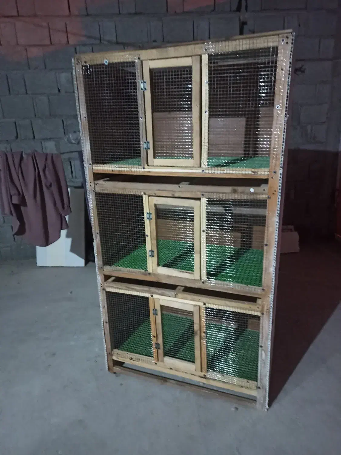 قفس سه طبقه|لوازم جانبی حیوانات|چغادک, |دیوار