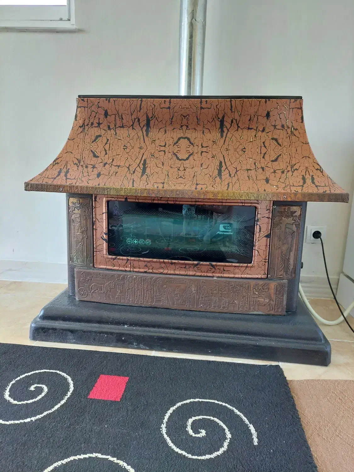 بخاری شومینه ای|بخاری، هیتر، شومینه|کوچصفهان, |دیوار