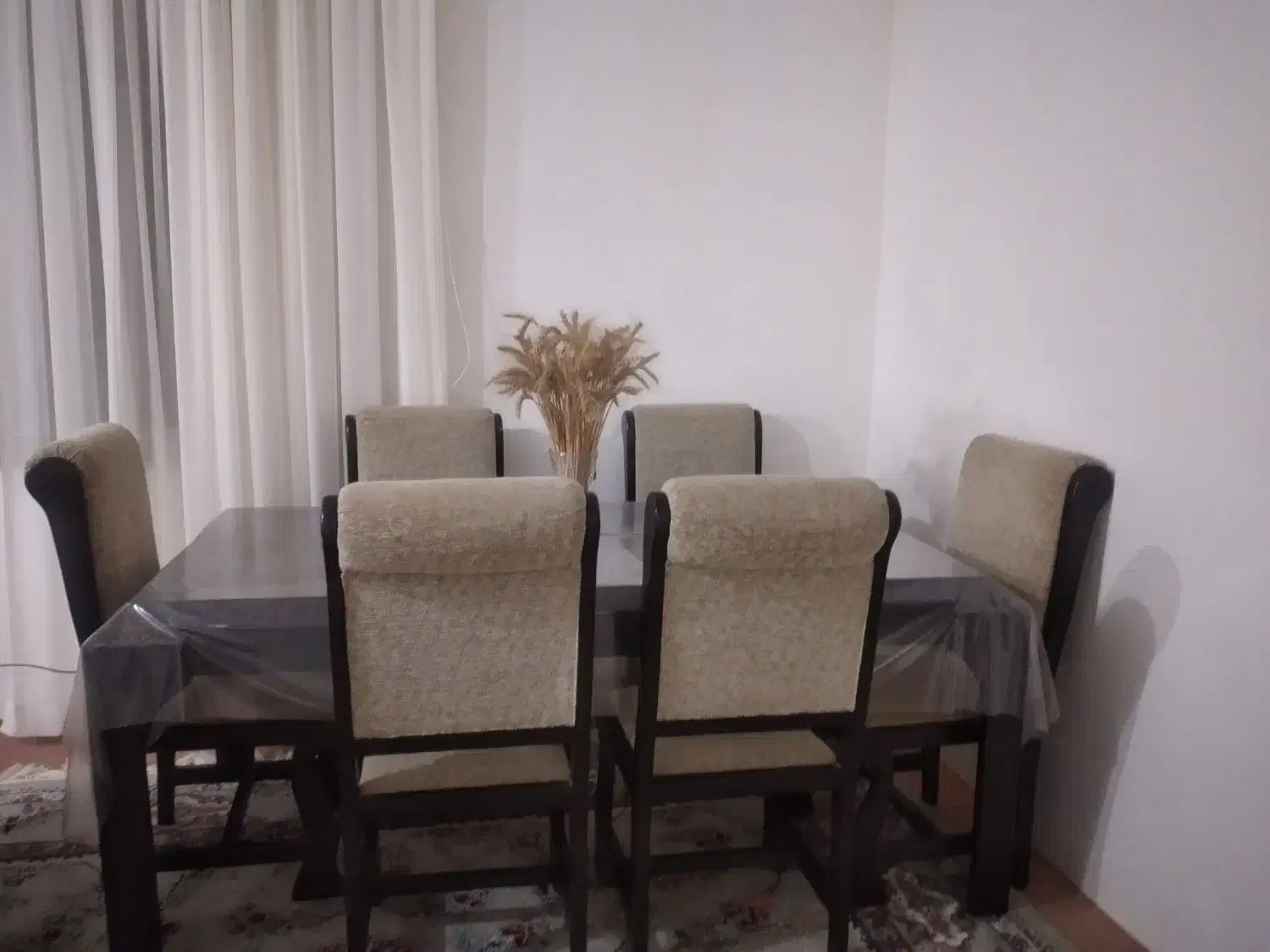 میز نهار خوری شش نفره|میز و صندلی غذاخوری|آشخانه, |دیوار