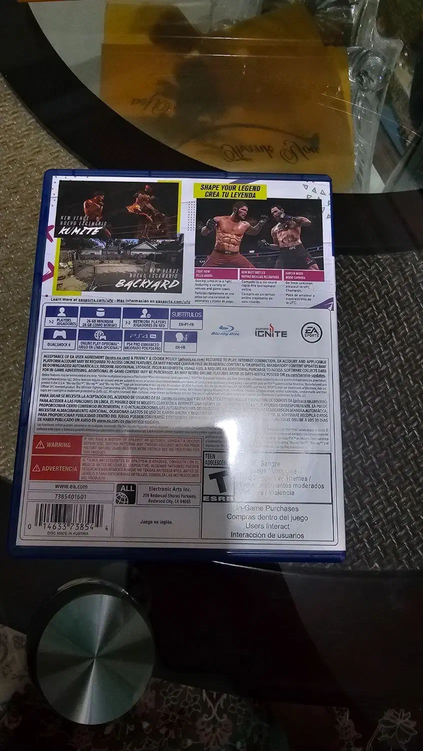 دیسک بازی ufc 4 ps4 ps5|کنسول، بازی ویدئویی و آنلاین|رشت, دیلمان|دیوار