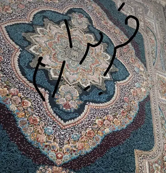 فرش12متری همین طرح و رنگ 700شانه|فرش|ایذه, |دیوار