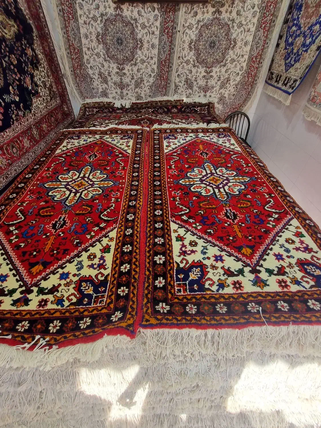 کناره هریس نقشه ۱در۳ و ۱در۲متر|فرش|مراغه, |دیوار