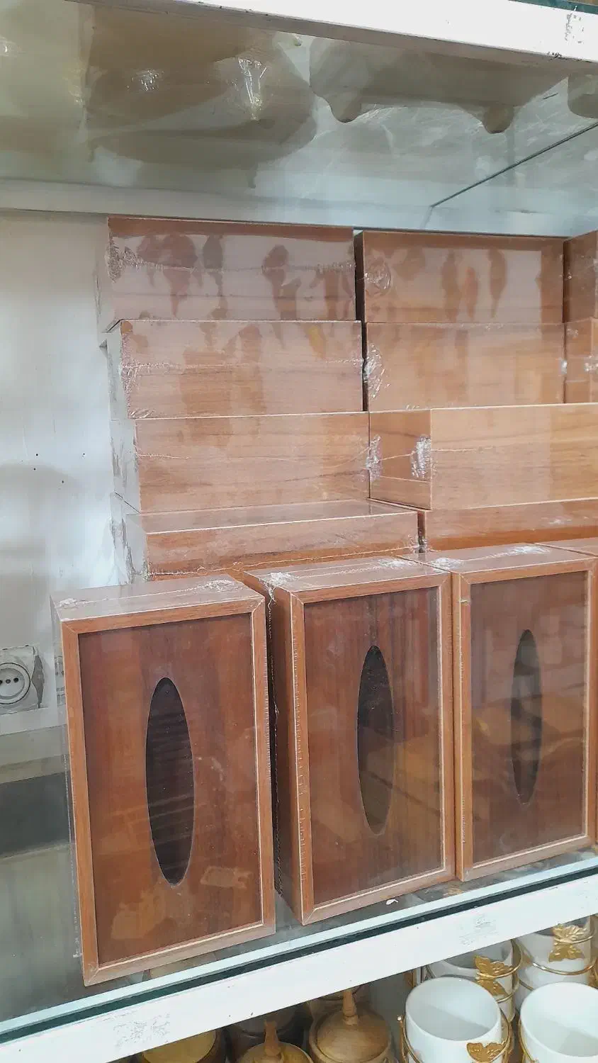 جا دستمال کاغذی چوبی اک|سفره، حوله، دستمال آشپزخانه|قم, شهرک فاطمیه|دیوار