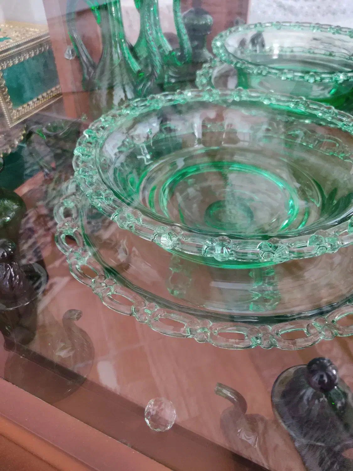 بلور سبز|ظروف سرو و پذیرایی|محمدیه-قزوین, |دیوار