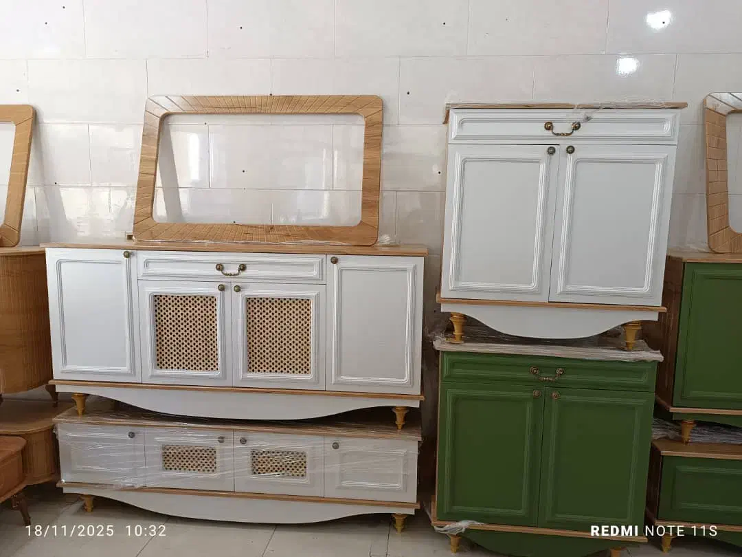 ست میز تلوزیون و آینه و کنسول و جاکفشی حصیری 2025|میز تلویزیون|مرودشت, فاز دوم شهرک فرهنگیان|دیوار