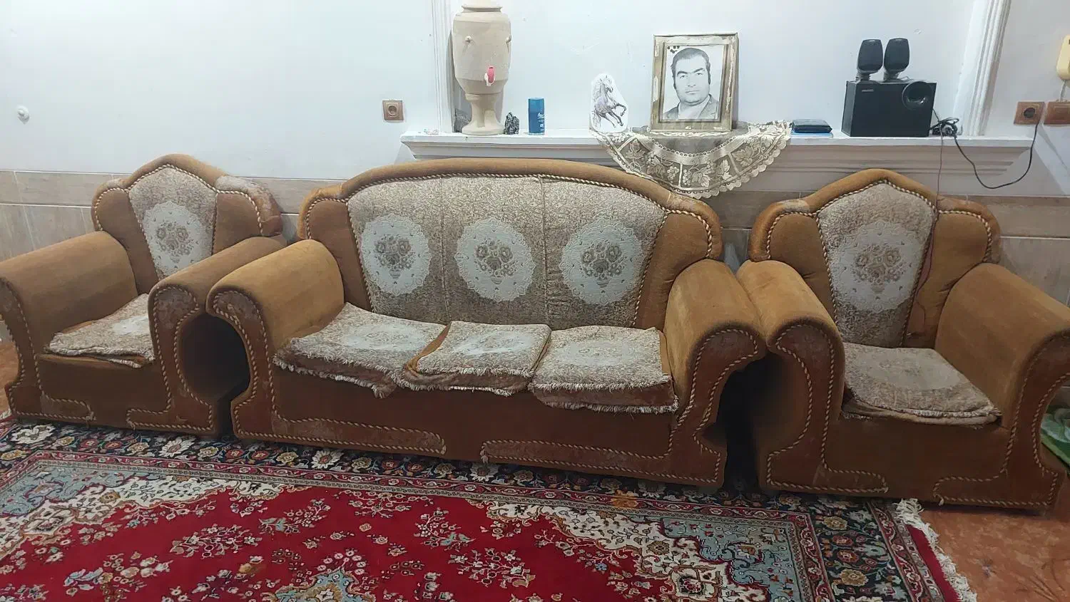 مبل 7 نفره|مبلمان خانگی و میز عسلی|بافق, |دیوار