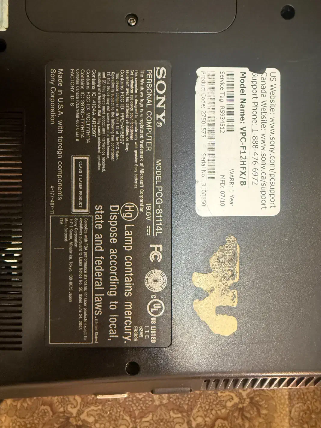 لپ تاپ سونی وایو|رایانه همراه|تهران, اوقاف|دیوار