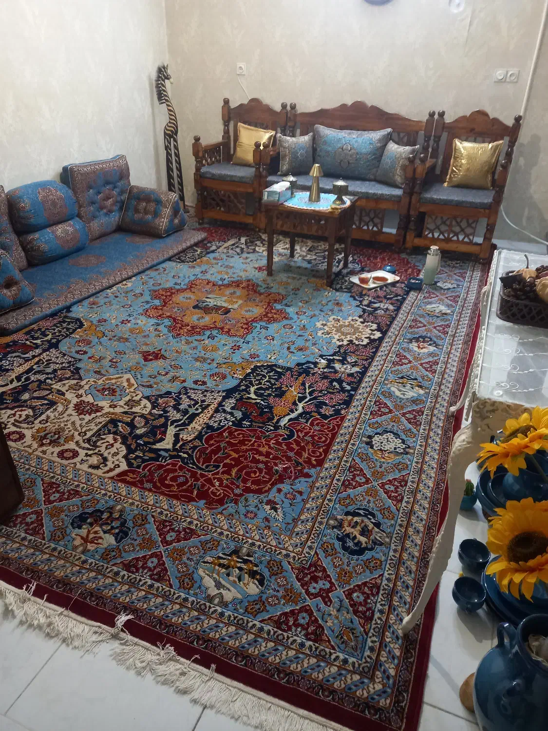 فرش سه در چهار|فرش|شاهرود, |دیوار