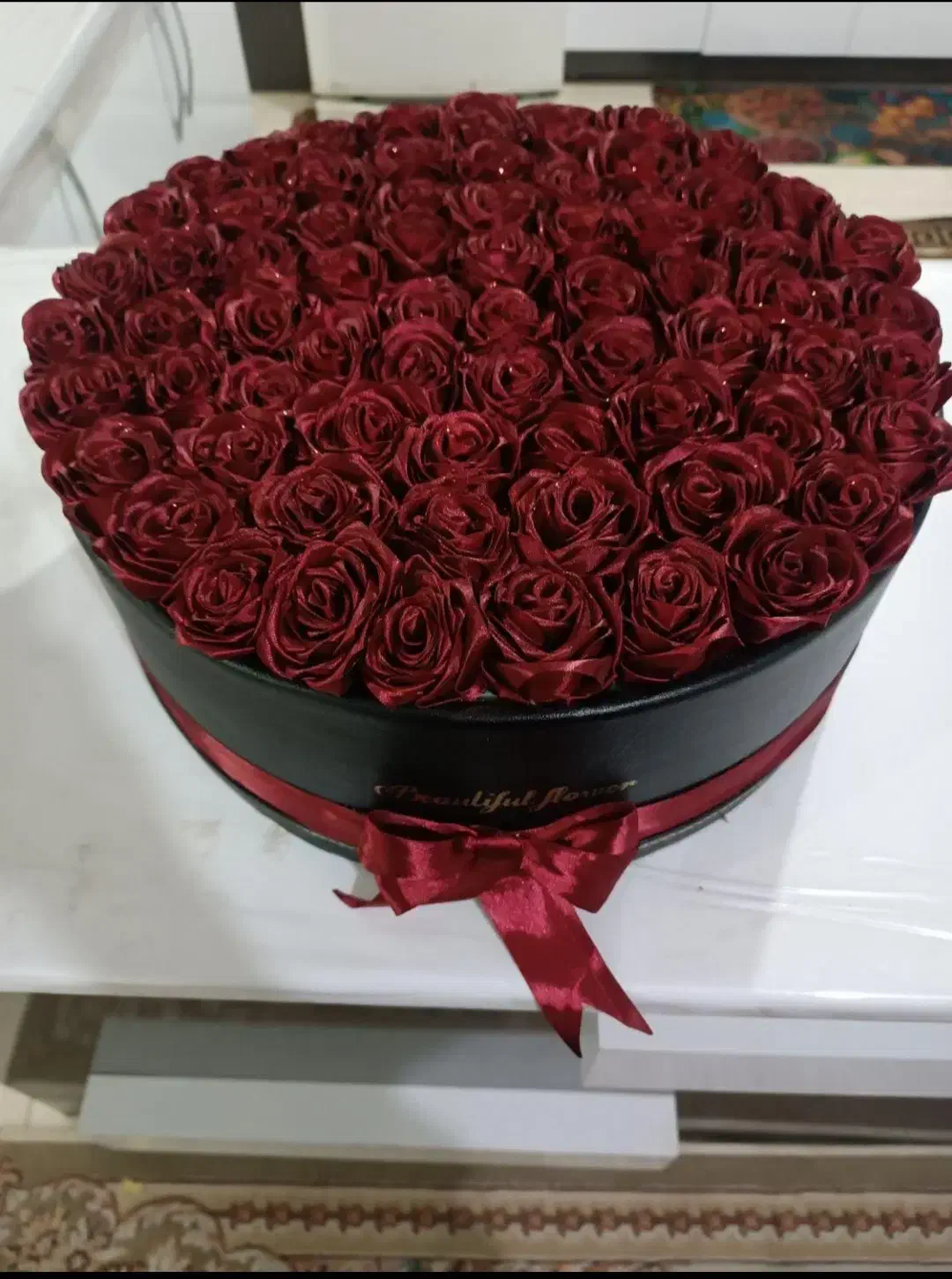 گل رز جاودان و بوکت پروانه|گل مصنوعی|شاهینشهر, عطار|دیوار