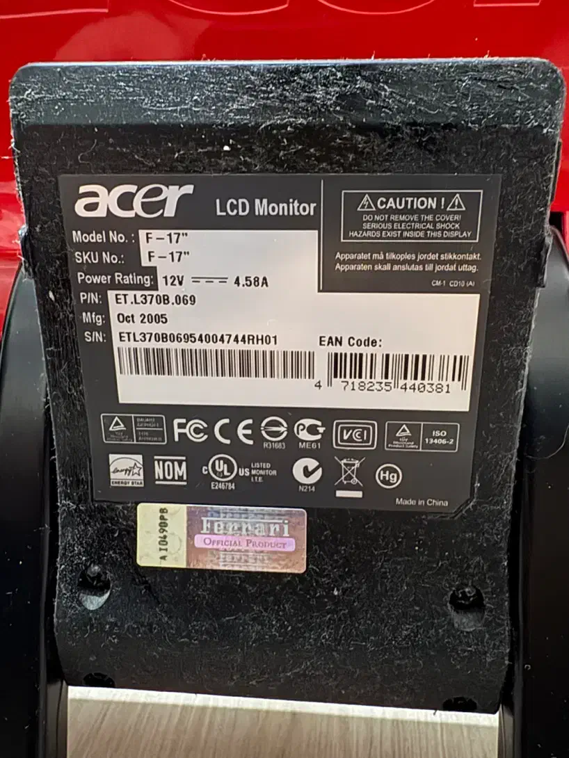 مانیتور acer 17 اینچ LCD|قطعات و لوازم جانبی رایانه|تهران, حکیمیه|دیوار