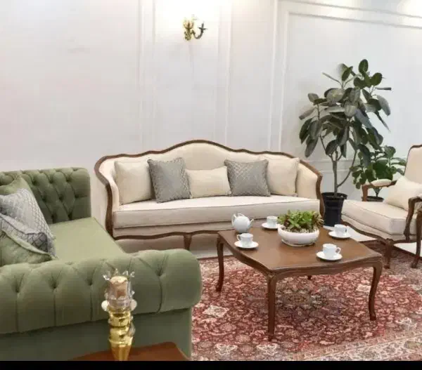 مبل فرانسوی شرکتی ب همراه دفترچه قسط اونم بدون چک|مبلمان خانگی و میز عسلی|قزوین, |دیوار