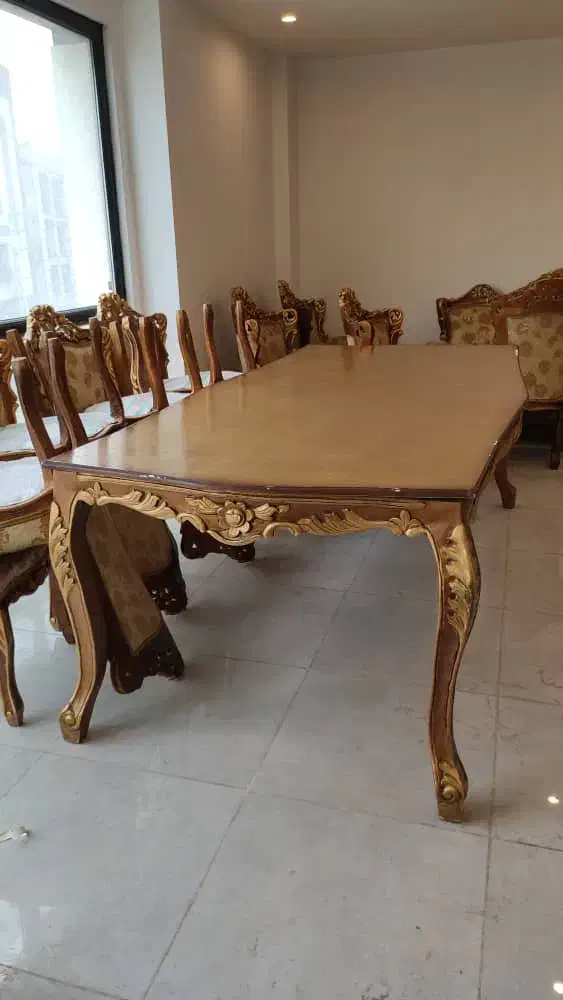 میز نهارخوری ۱۰ نفره کلاسیک|میز و صندلی غذاخوری|شیراز, معالیآباد|دیوار