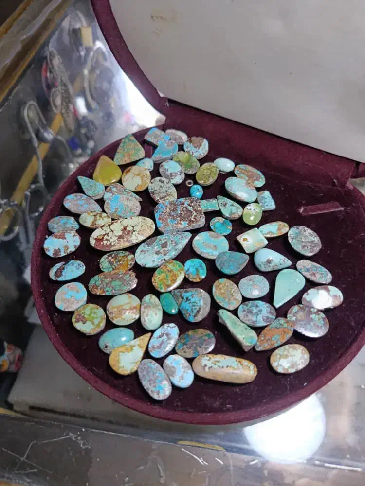 انگشتر ونگین سنگ فیروزه سالم همشون سالمن 65عدد|جواهرات|اهواز, اهواز|دیوار