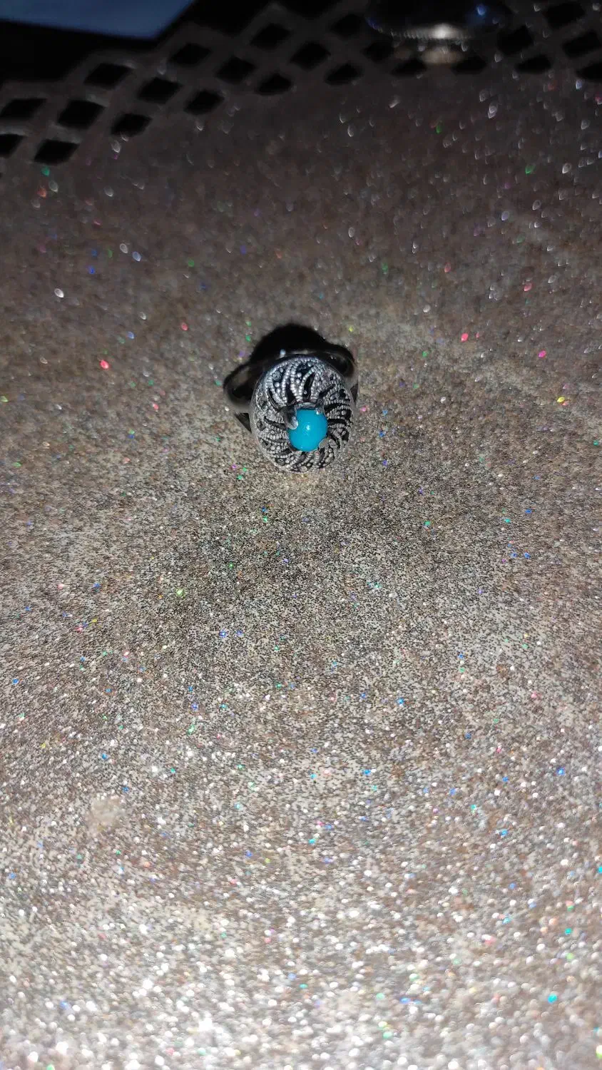 انگشتر زنانه فیروزه نیشابور|جواهرات|زنجان, |دیوار