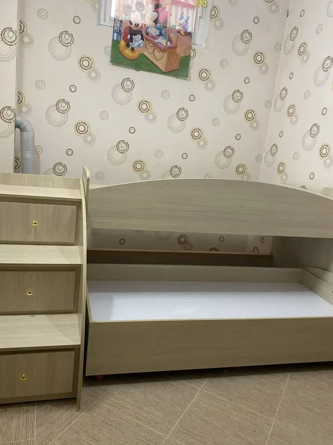 تخت 2 طبقه|تخت و سرویس خواب|طرقبه, |دیوار