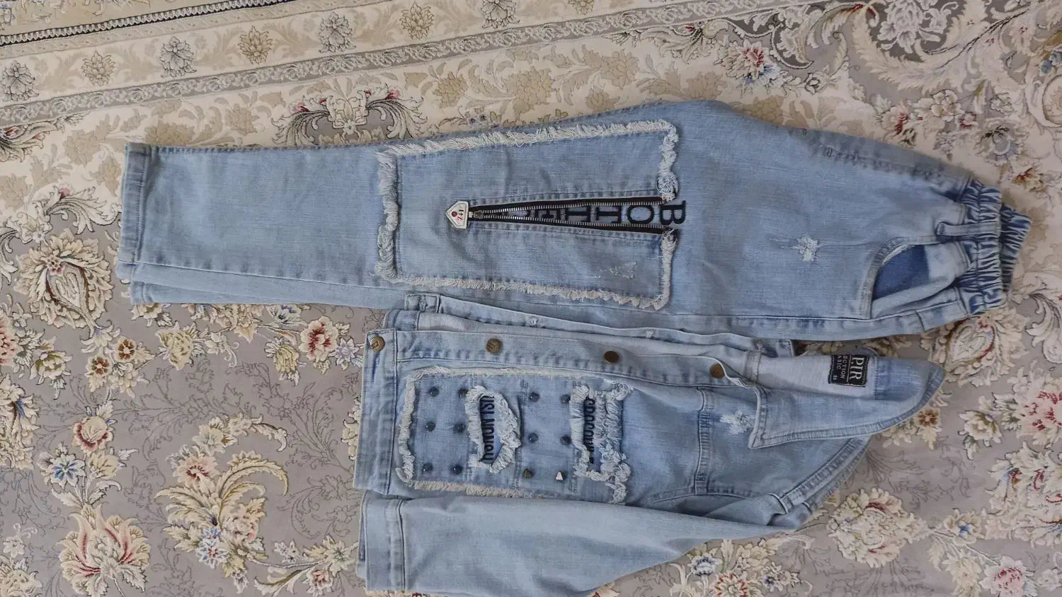 کت و شلوار جین آبی|لباس|آران و بیدگل, |دیوار