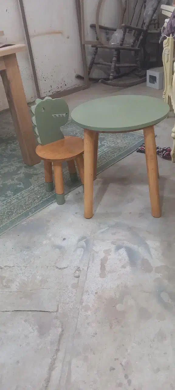 تولیدی میز وصندلی چوبی کودک .مهدکودک سیسمونی|تخت و صندلی بچه|مشهد, دانشجو|دیوار