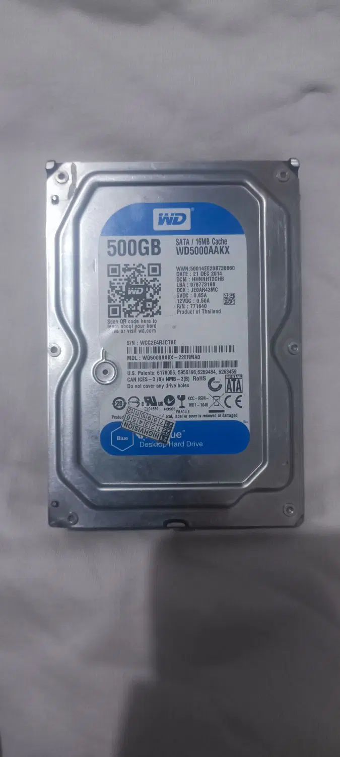 هارد 500 گیگ blue|قطعات و لوازم جانبی رایانه|کاشمر, |دیوار