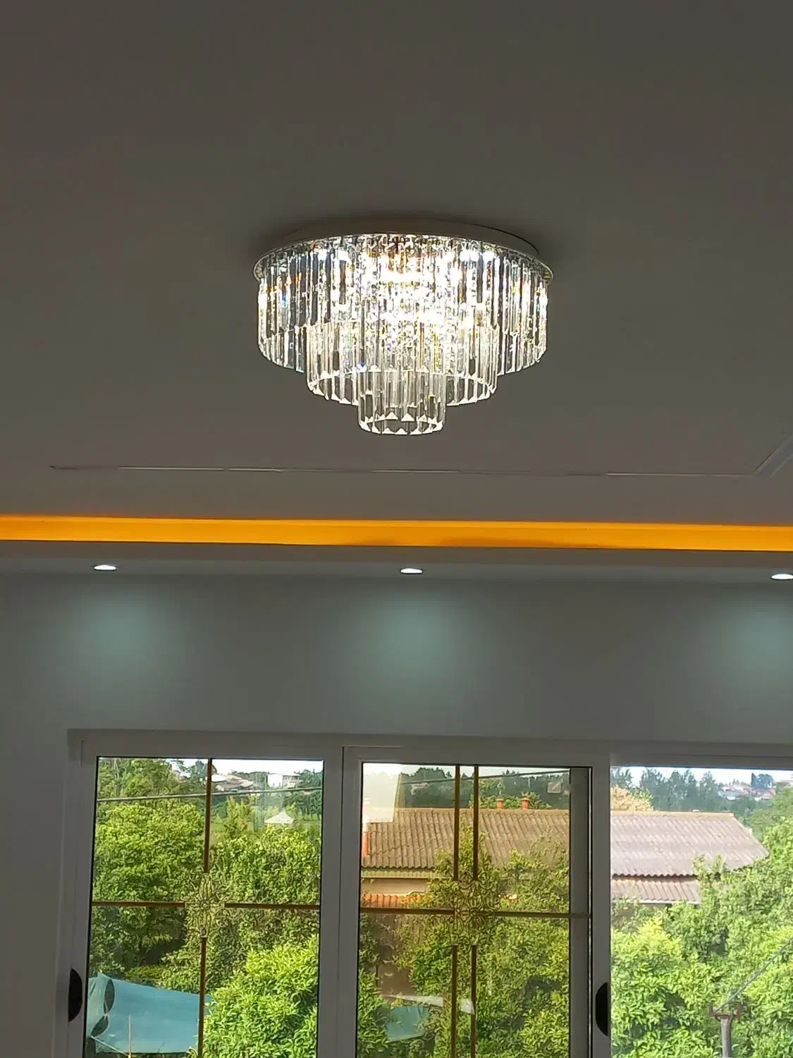 لوستر مدل کاردی ۳طبقه سایز ۵۰|لوستر و چراغ آویز|آمل, |دیوار