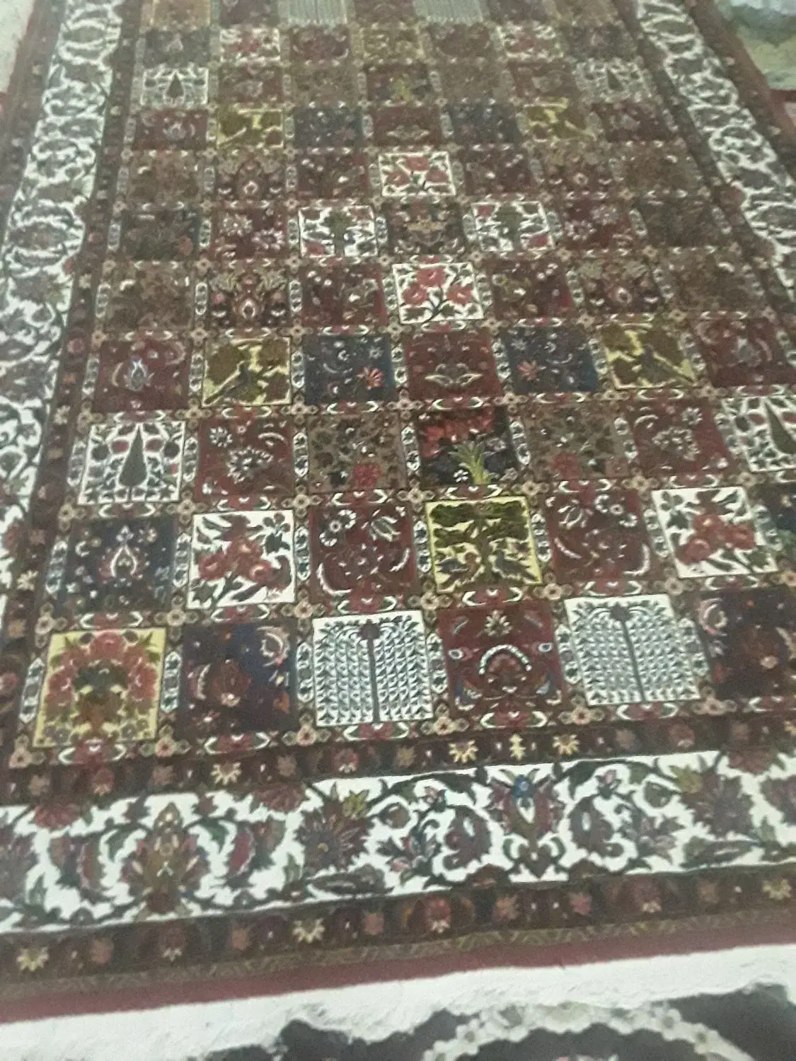 قالی|فرش|فلاورجان, |دیوار