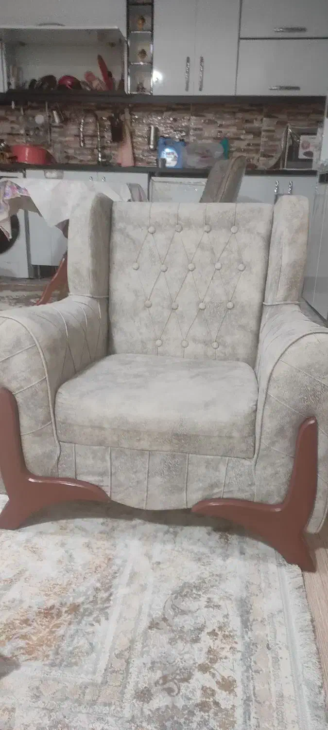 مبل 7نفره همراه میزعسلی|مبلمان خانگی و میز عسلی|ایلام, |دیوار