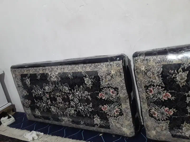 ۶عدد پشتی سرمه ای نو نو هنوز داخل نایلونه|پشتی|بیستون, |دیوار