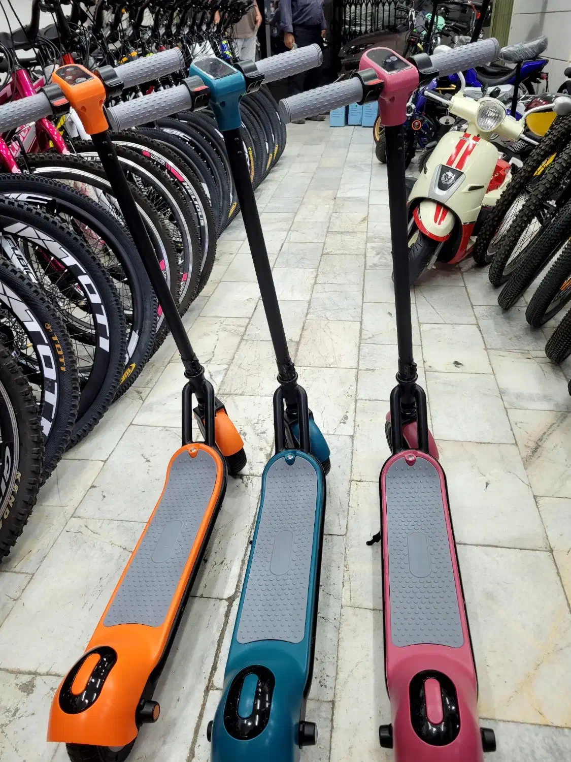 اسکوتر برقی ایستاده|دوچرخه، اسکیت، اسکوتر|اصفهان, باغ فدک|دیوار