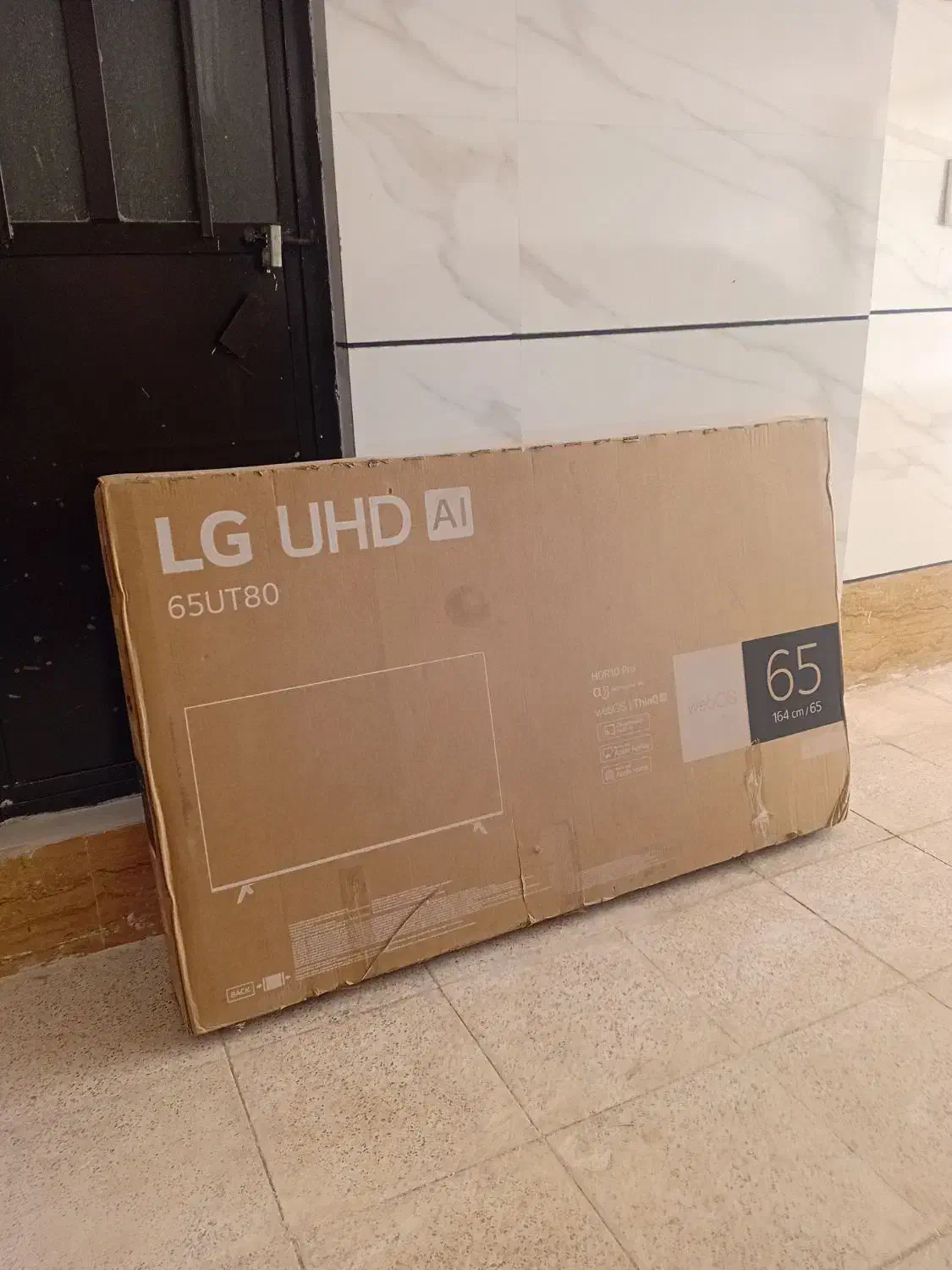 کارتون تلویزیون الجی ۶۵ قیمت توافقی|تلویزیون و پروژکتور|اقبالیه, |دیوار