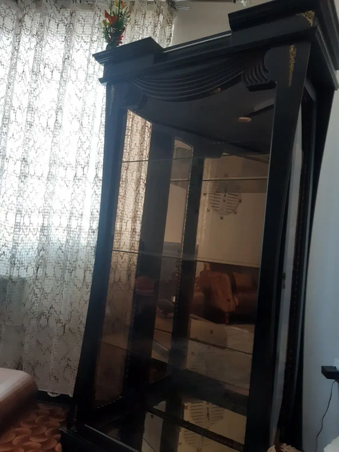 بوفه چوب گردو|بوفه، ویترین، کنسول|سنندج, |دیوار