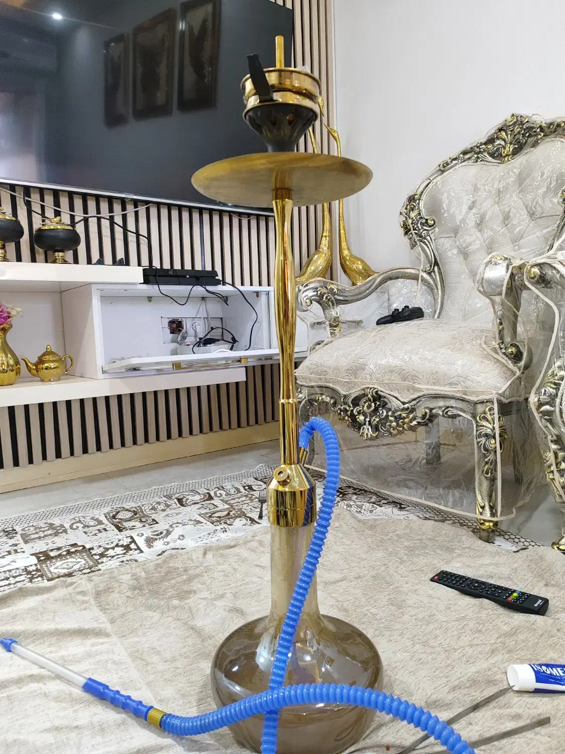 قلیان کرنو کم استفاده شده|صنایع دستی و سایر لوازم تزئینی|اسلامشهر, شهرک قائمیه|دیوار