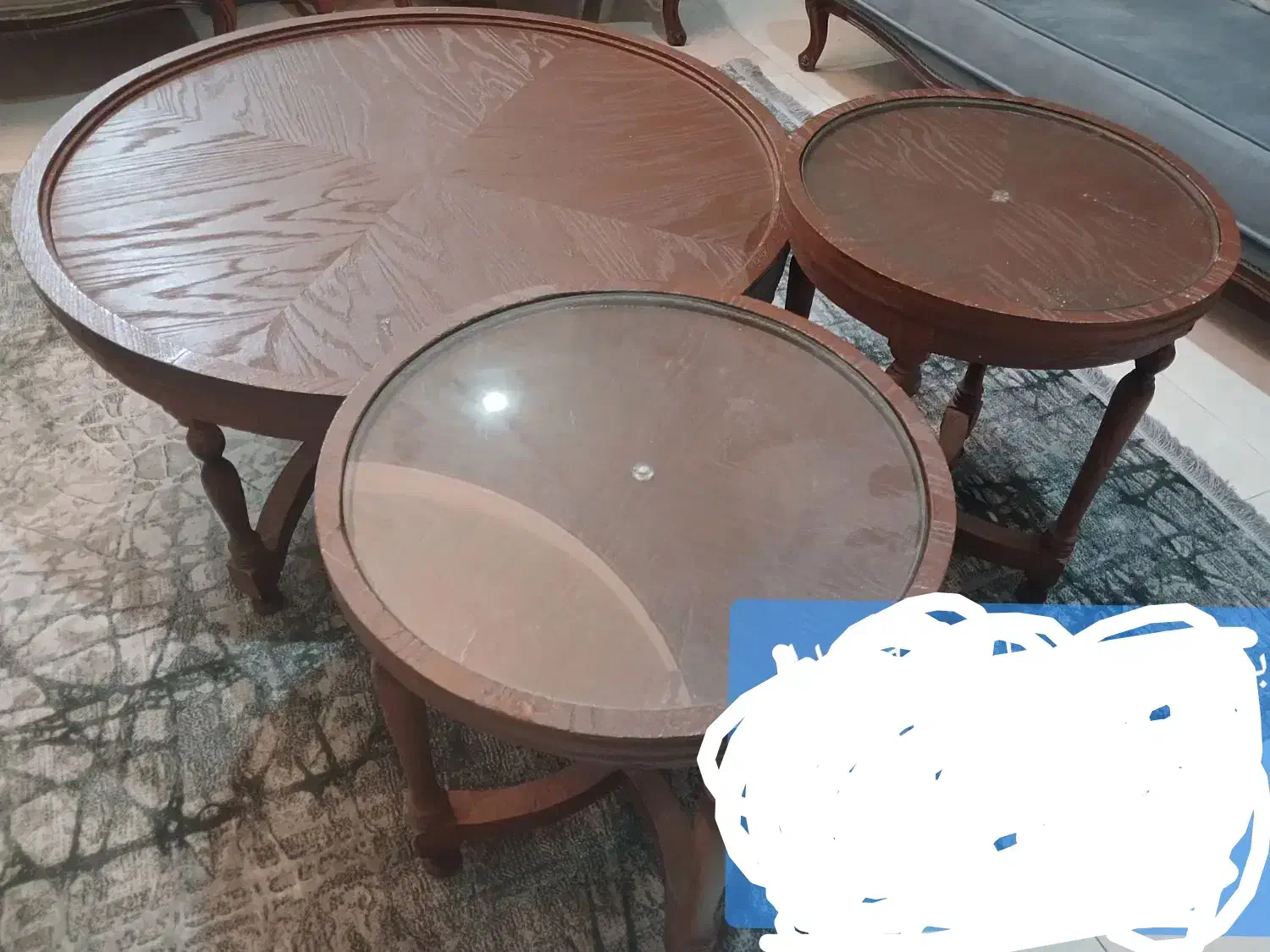 میز وسط گرد|مبلمان خانگی و میز عسلی|رودهن, |دیوار