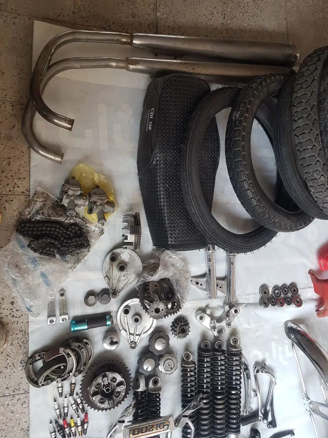 لوازم موتور هندا ۱۲۵و ۷۰ و تریل|قطعات یدکی و لوازم جانبی|اردبیل, |دیوار