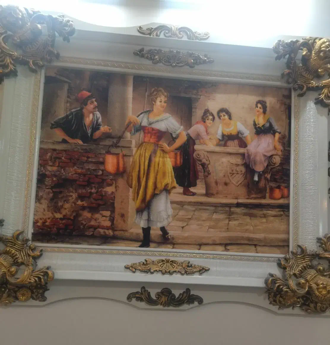 قاب عکس|تابلو فرش|قم, هفت تیر|دیوار