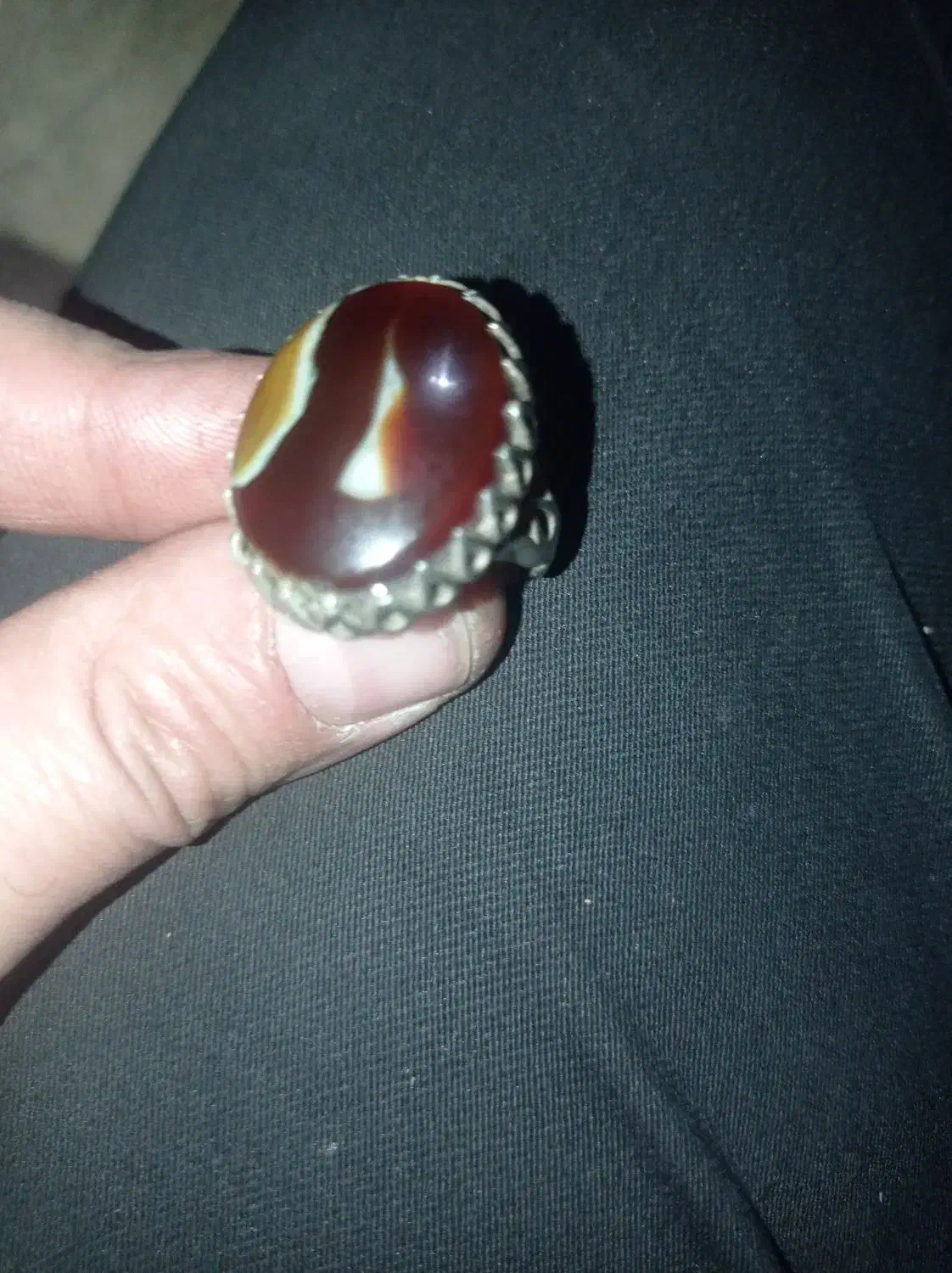 انگشتر عقیق ناب سلیمانی|جواهرات|قزوین, |دیوار