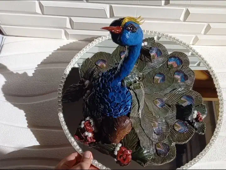 دیس حنا مدل طاووس|صنایع دستی و سایر لوازم تزئینی|بروجن, |دیوار