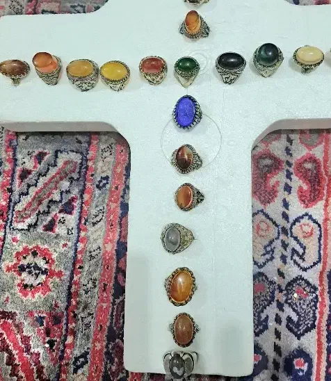 انگشتر با عقیق معدنی در همه سایز|جواهرات|تهران, دستغیب|دیوار