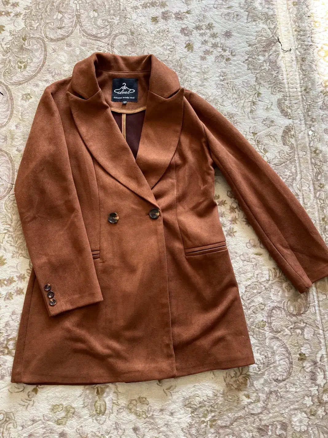 مانتو کتی رنگ قهوه ای|لباس|سیرجان, |دیوار