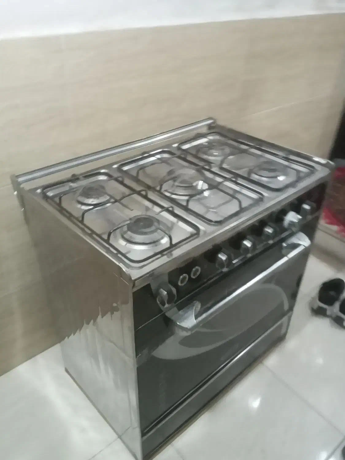 اجاقگاز طرح فر تمام بدنه استیل درحد نو|اجاق گاز و لوازم برقی پختوپز|قرچک, زیبا شهر|دیوار