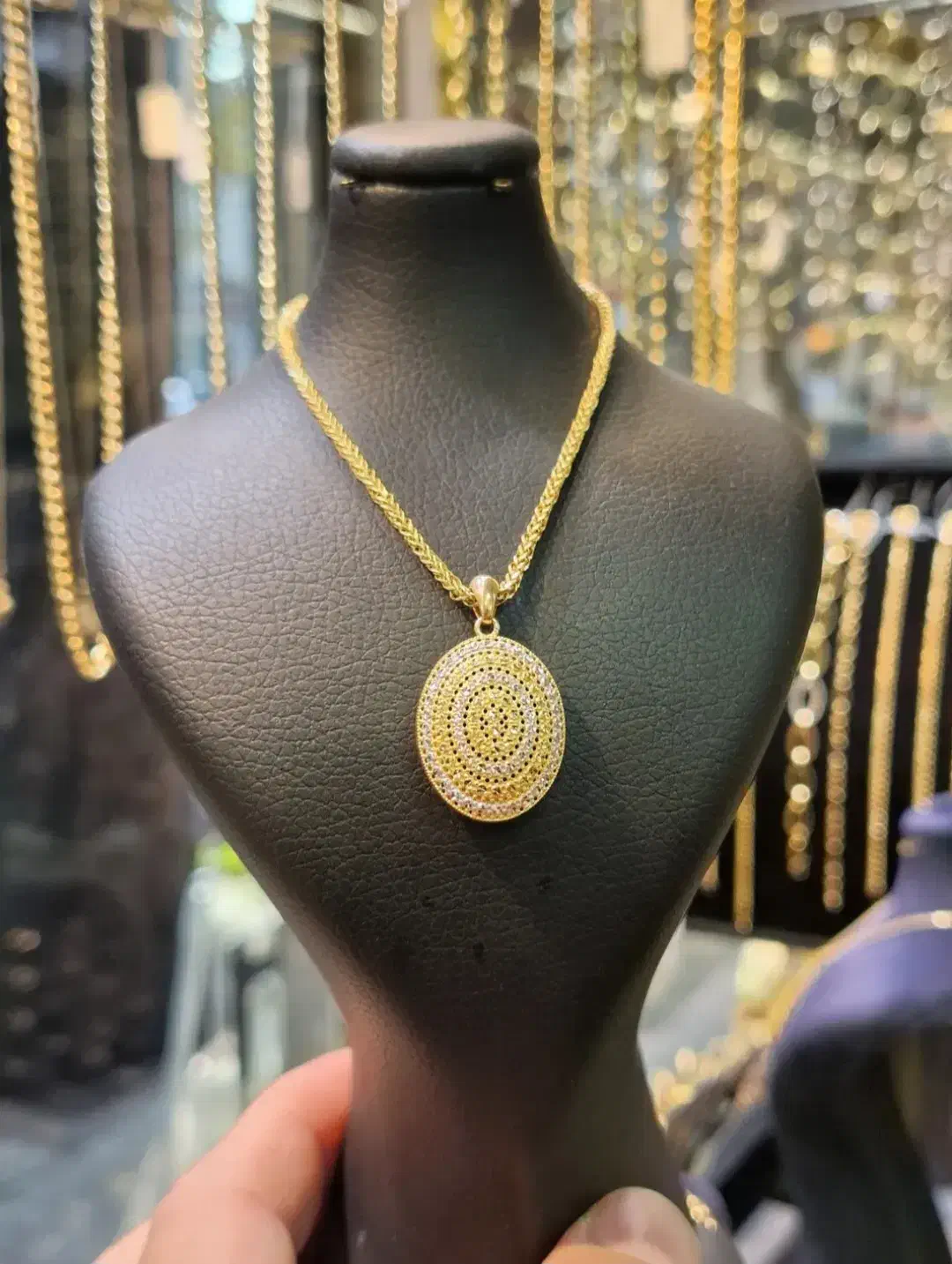 زنجیر میرو و پلاک آوا بدون اجرت فقط با ۶ درصد|جواهرات|رشت, فلسطین|دیوار