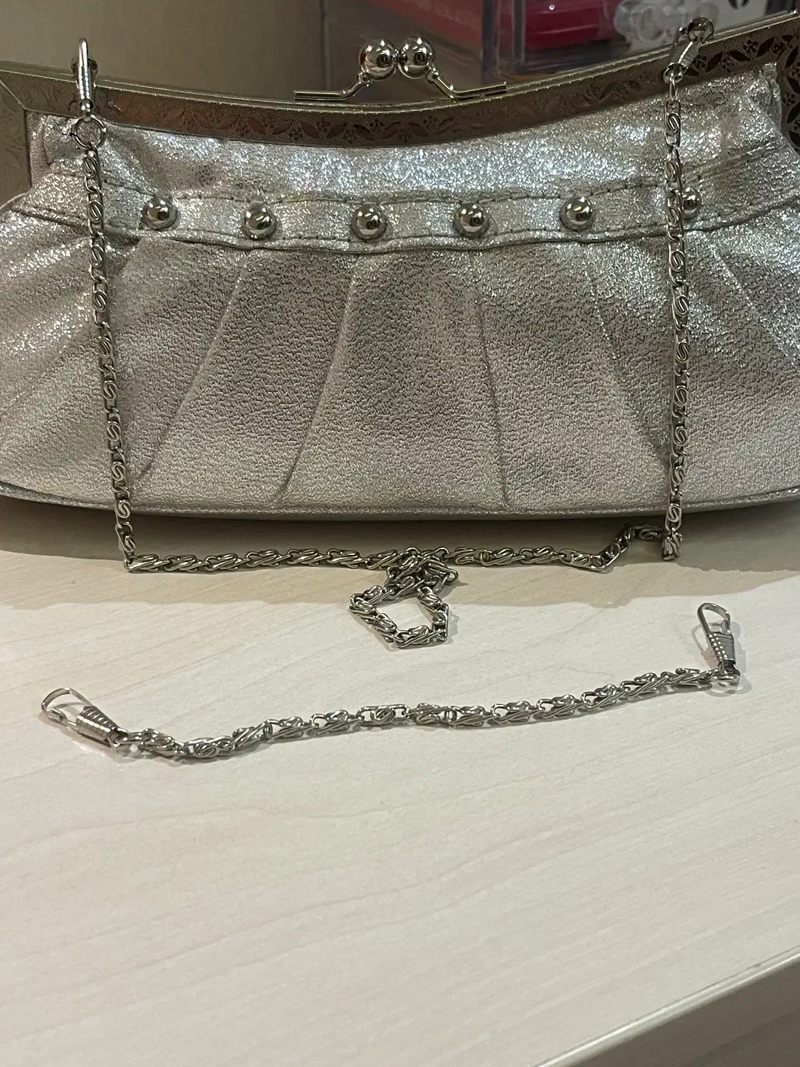 کیف نقره ای مجلسی|کیف، کفش، کمربند|تهران, اقدسیه|دیوار