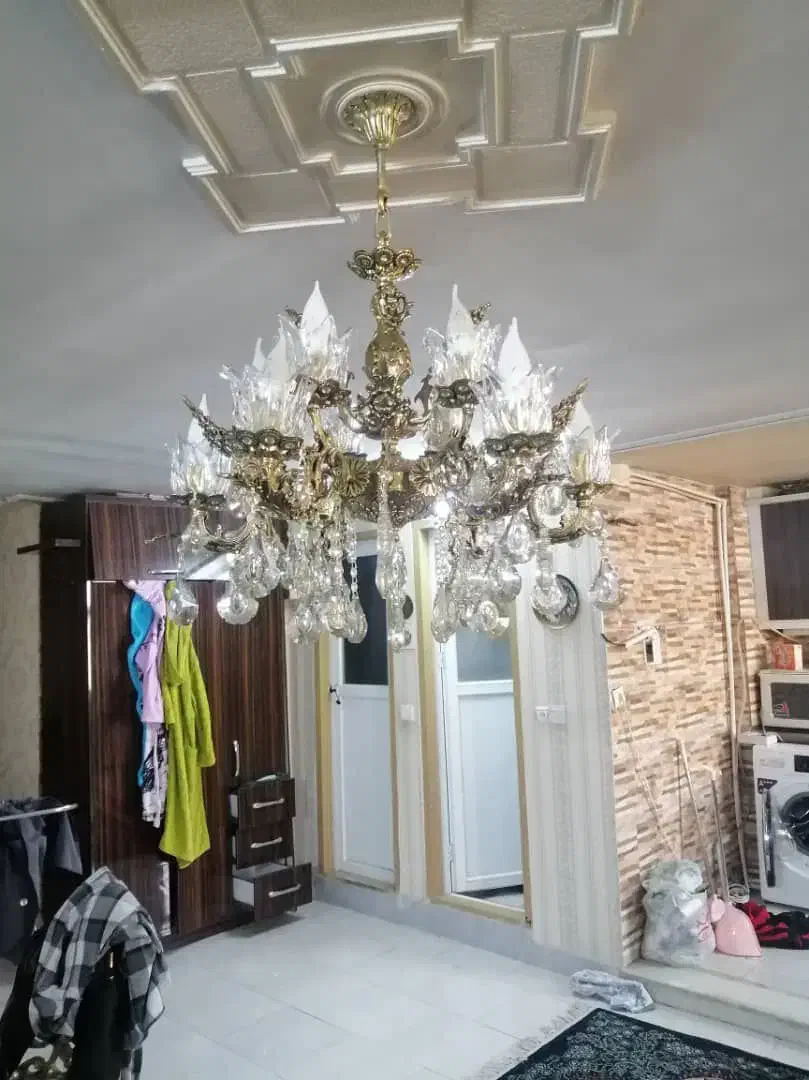 دوعددلوستربرنز6شاخه|لوستر و چراغ آویز|ری, دیلمان|دیوار