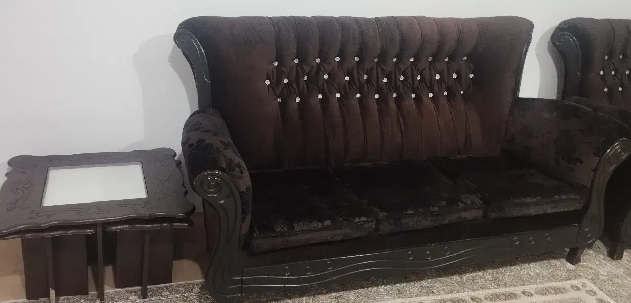 مبل۷ نفره و میز عسلی|مبلمان خانگی و میز عسلی|سنندج, |دیوار