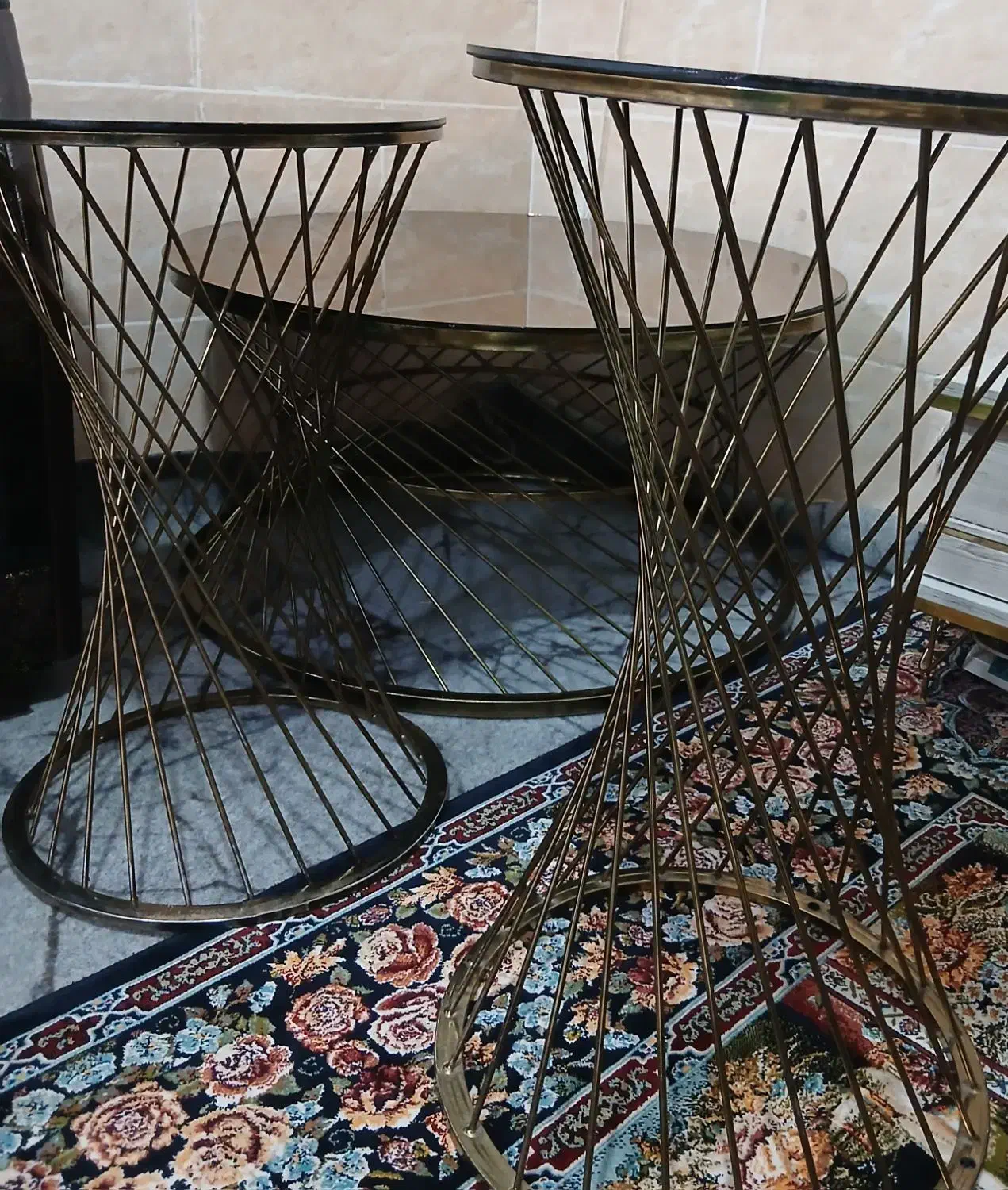 میز عسلی فلزی درحد نو|مبلمان خانگی و میز عسلی|الوند, |دیوار