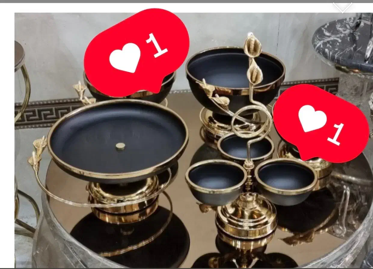 ظرف سه تیکه لیلیوم|ظروف سرو و پذیرایی|رشت, جهاد|دیوار