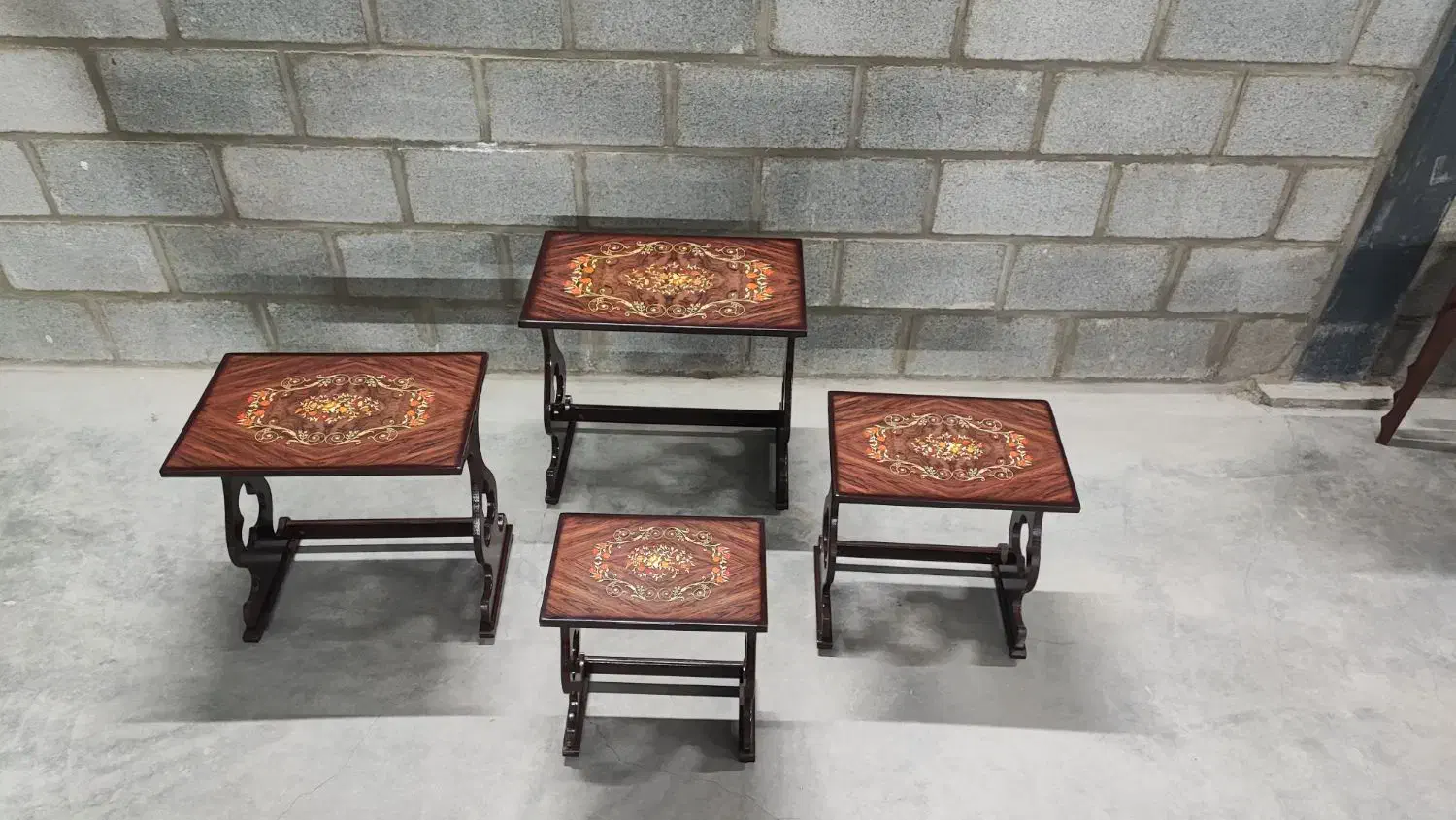 میز عسلی قلبی ۴ عددی|مبلمان خانگی و میز عسلی|تهران, شهید رجایی|دیوار